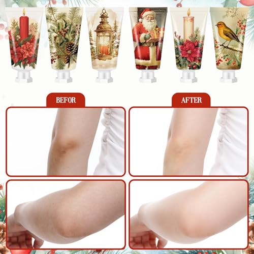 72 Pcs Christmas Lotion Bulk Gift Set, Travel Size Christmas Mini Body Lotion Bulk, Retro Moisturizing Body Cream for Women Homeless Birthday Xmas Gift Stocking Stuffer