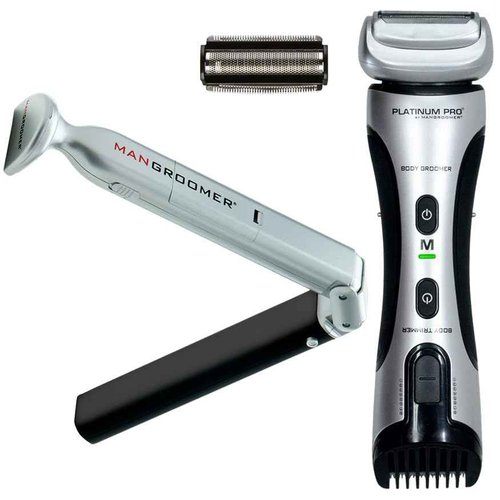 MANGROOMER $20 Body Groomer Bundle Offer - Essential Back Shaver, get a Platinum PRO Body Groomer for only $20 Extra