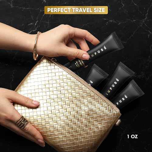 Black Hotel Toiletries Bulk | 1 oz Conditioning Shampoo Travel Size | For Hotels, Vacation Rentals, Gym, Luxury, Airport | Case of 20