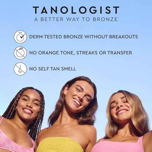 Tanologist Self Tan Mousse- Dark, Fast-Developing, Transfer-Proof Clear Self Tanner For Face & Body, Smells Great, Lasts 7 Days, Natural & Not Orange, Vegan Formula, 6.76 fl oz