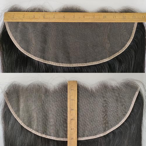 13x6 Skinlike Real HD Lace Frontal Only Human Hair,0.10mm Ultra-thin Invisible Swiss HD Lace Front Human Hair,Pre Plucked Invisible Small Knots, Silky Straight 13x6 Frontal Closure 20 Inch