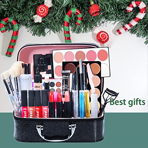 All-in-one Professional Makeup Set for Beginners or teen girls, Cosmetic-Gift for Women -Include Makeup Brush Set, Eyeshadow Palette, Eyebrow Pencil, Mascara, Concealer, Lip Gloss Set -014