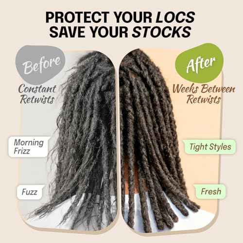 Large Satin Bonnet for Men Sleeping: Loc Cap Dreadlocks for Curly Braids Wave, Silky for Frizzy Hair Smooth, Adjustable No Slip Black