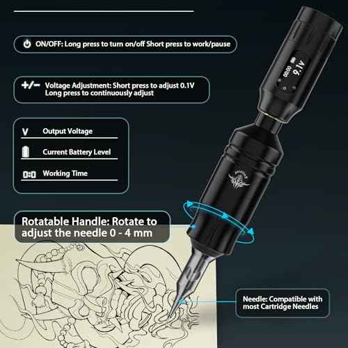 Beginners Tattoo Gun Kit - Wireless Tattoo Machine Kits with 1300mAh Battery, Rotary Tattoo Pen Set with 10pcs Cartridge Needles for Beginners Tattoo Supplies (45Pcs)