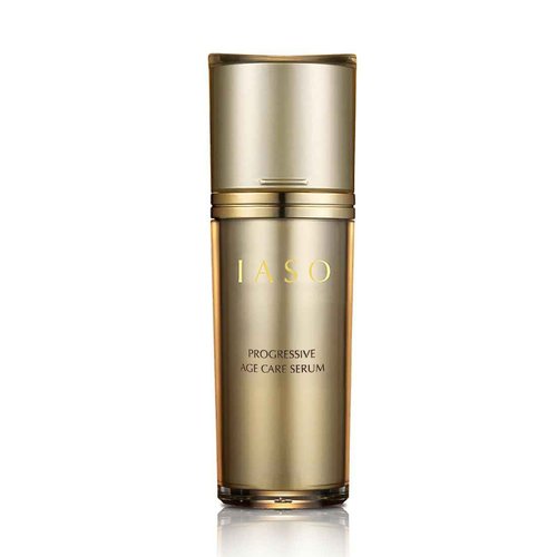 IASO PROGRESSIVE Age Care Serum | Premium Anti-Aging, Anti-Wrinkle Serum, Gold-Infused Formula, Improving Skin Quality and Texture, Korean Skin Care, 1.18 oz