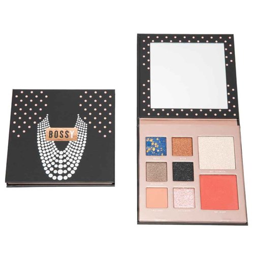 Bossy Cosmetics Power Woman Essentials Eyeshadow, Blush, and Highlighter Combo Palette | Vegan and Cruelty-Free (ELEGANCE MEETS STRENGTH)