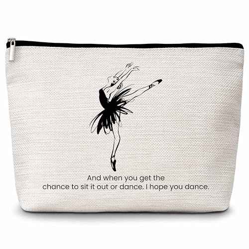 Ballet Dancer Makeup Bag, Ballerina Cosmetic Bags, Dancer Makeup Zipper Pouch Bag, Dance Lover Inspired Gift, Appreciation Dancer Gifts For Women Girls, 06