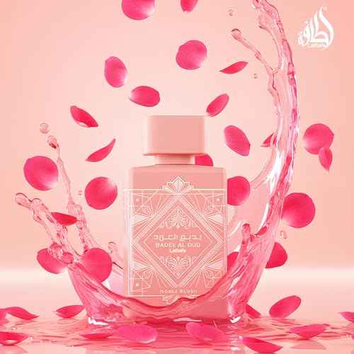 Lattafa Bade'e Al Oud Noble Blush for Unisex Eau de parfum Spray, 3.4 Ounce / 100 Ml