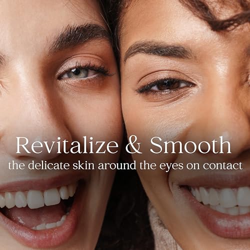 Kahina Eye Serum for Dark Circles, Eye Bags, and Puffiness - 0.5 fl oz - Light, Fast-Absorbing Under Eye Serum Reduces Fine Lines and Wrinkles - Anti Aging Serum Manufactured in the USA