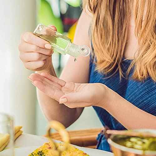 FOOCHY 60 Pack Clear Hand Sanitizer Bottles Empty Plastic Refillable Flip-Top Bottles for Hand Sanitizer Shampoo Lotion,etc - No BPA/Parabens, 60ml/2oz