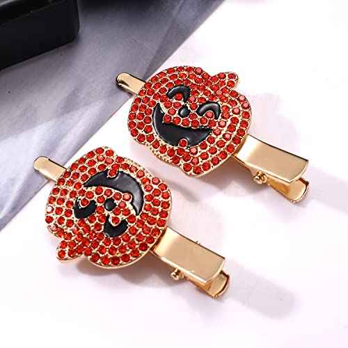 Halloween Hair Clips Gothic Spider Web Hairpins for Women Ghost Candy Corn Pumpkin Alligator Hair Barrette Halloween Hair Accessory Party Gifts