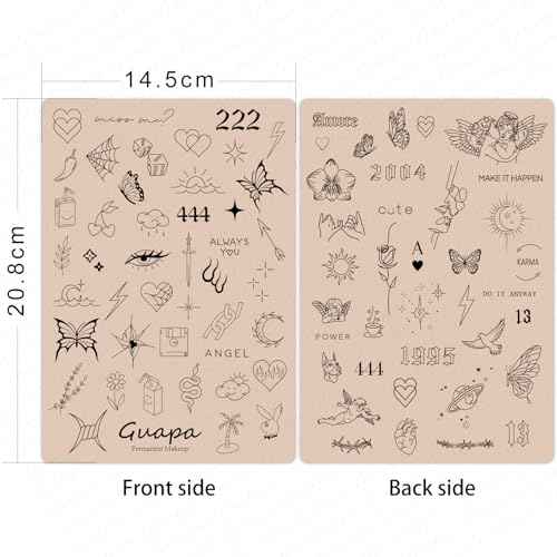 2 Pcs Tiny Tattoo Practice Skins, Small Deluxe Mini Silicone Finger Semi Permanent Tattoo Latex Pad for Training (Tiny #6 - Pink Pad -2PCS)