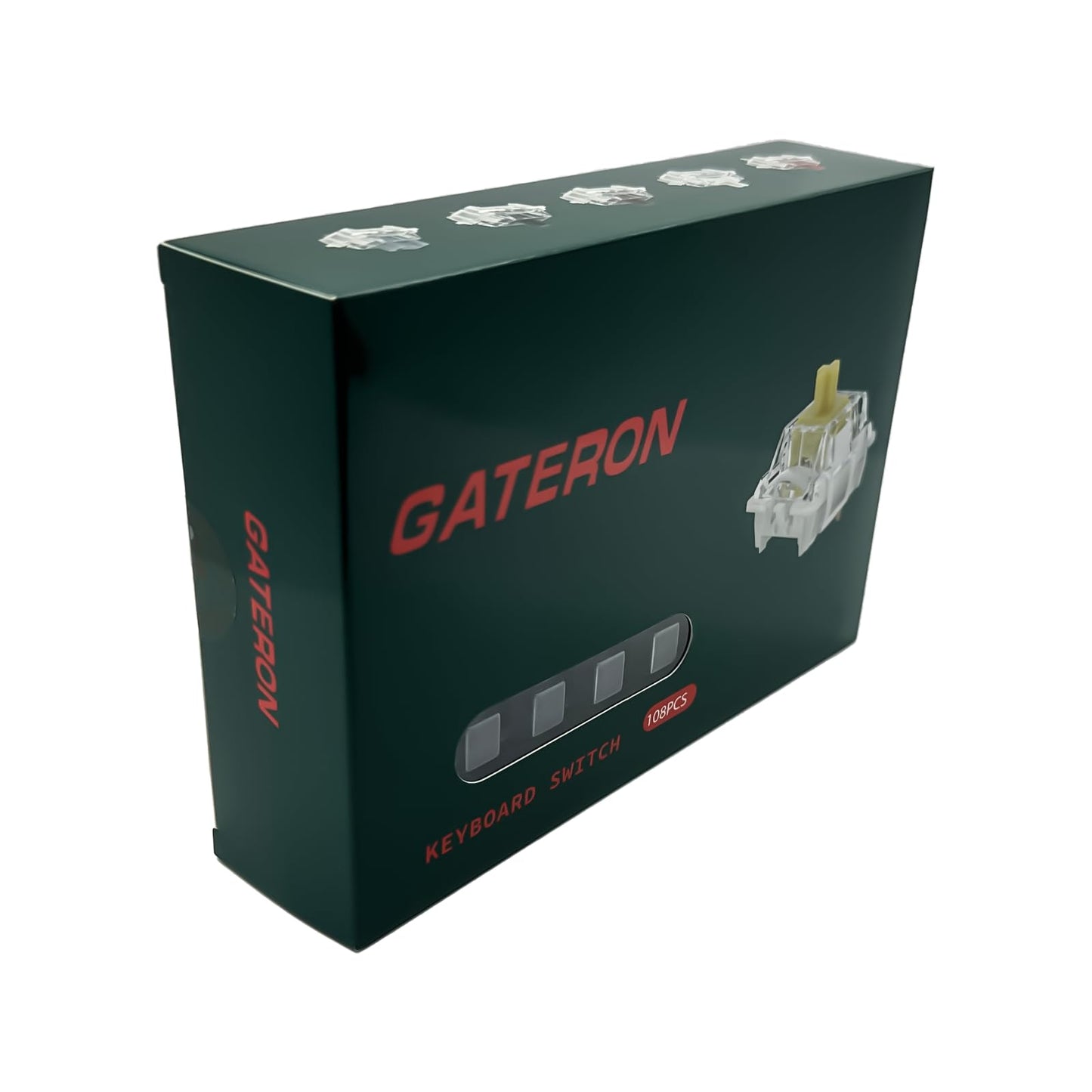 Zjmehty Gateron G Pro 3.0 Brown Switches for Mechanical Keyboard,3-Pin 55gf Tactile Feel/Pre-Lubed/Pin-Enhanced Switches(108pcs,Brown,3-Pin)