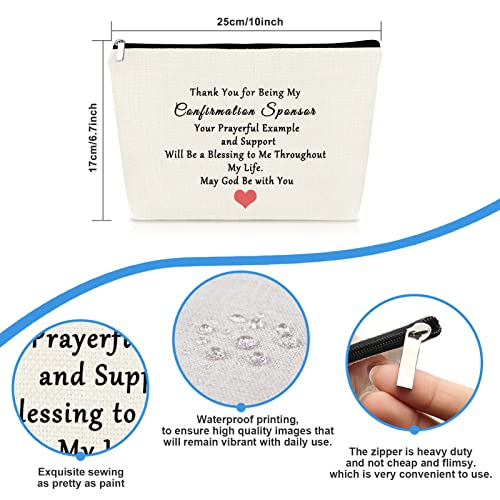 Sponsor Gift Makeup Bag Confirmation Sponsor Gifts for Women Sponsor Thank You Gift Appreciation Gifts Cosmetic Bag AA Sponsor Gift NA Addiction Recovery Gift Birthday Thanksgiving Gift for Sponsor
