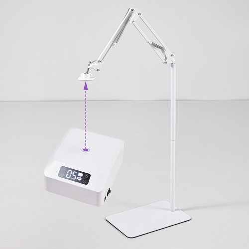 DLITISH UV Light for Feet, Only Bracket for Foot UV Light, Pedicure Lamp with Stand Adjustable Directionand and Angle, Lamp and Stand Can Be Separated, Foot Floor Lamp for Gel Nails (Only Bracket)