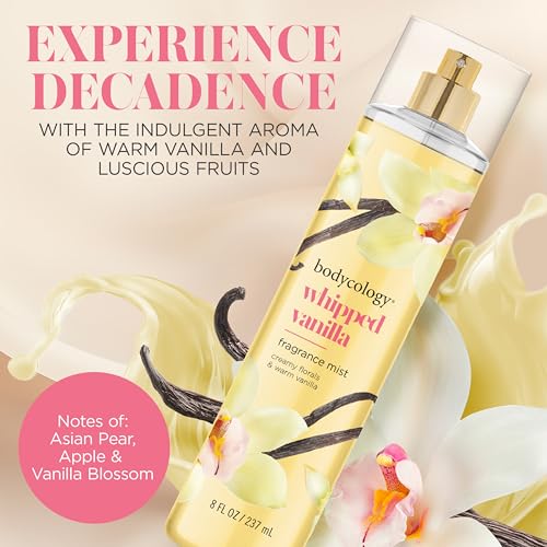 Bodycology Long-Lasting Fragrance Body Mist, Whipped Vanilla, 8 fl oz