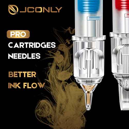 100pcs Tattoo Cartridge Needles Mixed Size 3RL 5RL 7RL 9RL 3RS 5RS 7RS 9RS 7M1 9M1 for Line Shader Magnum¡¦