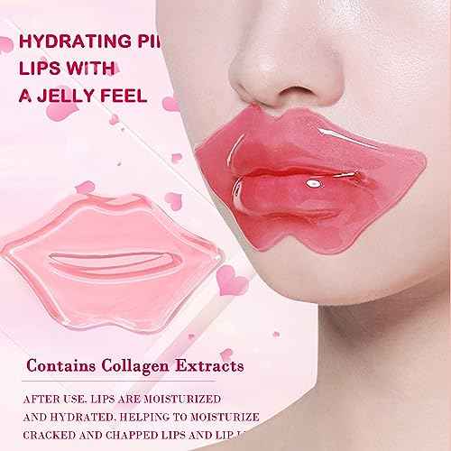 30 Pairs Lip Masks & Eye Masks,24K Gold Gel Crystal Collagen Eye Patches for Puffy Eyes,Effectively Nourishes,Moisturizing& Reducing Dark Circle Eye Bags,Birthday Gifts for Women,Christmas Gifts
