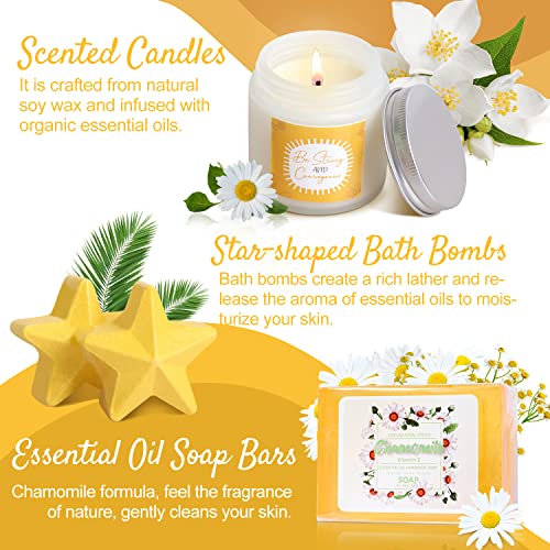 Get Well Soon Gift Baskets for Women, 9pcs Care Package for Women, After Surgery Recovery Gifts, Feel Better Set Thinking Of You - Sending You Hug Sunshine Box for Sick Friend