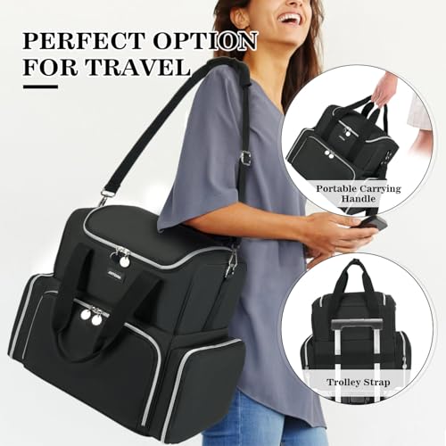 Nail Polish Organizer Case - Large Double Layer Organizers and Storage Bag for Nail Supplies and Art Tech