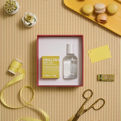 Malin + Goetz Perfume Oil + Candle Duo Sweet & Soft Fragrance Set for Men & Women, Holiday Stocking Stuffer Candle & Perfume Gift Set, Christmas & Birthday Presents