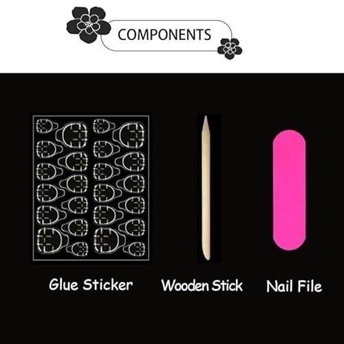 White French Tip Press on Nails Short Square Fake Nails Valentine False Nails with Cute Heart Designs Glue on Nails Nude Pink Full Cover Shiny Glitter Acrylic Stick on Nails for Women Manicure 24Pcs
