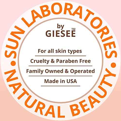 Sun Laboratories By Giesee Dark Sunsation Self Tanning Lotion 8 oz 2 Pack with Tanning Mitt - Organic Self Tanner, Sunless Tanner, Sun Labs Very Dark Tanning Lotion, Self Tanner with Mitt