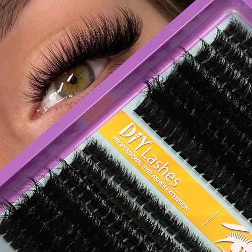C Curl Lash Clusters Extensions 280 Pcs Individual Eye lash Clusters 100D Cluster Eyelash Lashes Wispy Clusters Lashes Makeup at Home - DIY Lash Extension Kit for Self Application (9-18MM) Mix