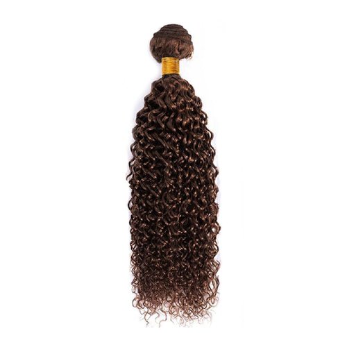 Habiliana Bundles Human Hair 20 22 24 Inch Jerry Curly Wave Dark Brown 4 Human Hair Bundles 11A Unprocessed Brazilian Virgin Quick Weave Hair Extensions for Black Women