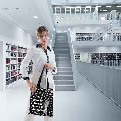 FOTAP LGBTQ Gift Hi Leaves Tote Bag Spotify Inspired Gift Nick and Charlie Gifts BL Boys Love Gifts (disappear blk)