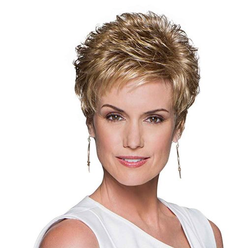 Gabor Aspire Short Layered Pixie Wig by Hairuwear, Petite Size Cap, G17+ Vanilla Mist