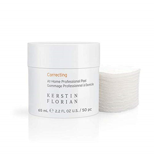 Kerstin Florian Correcting At Home Professional Peel | Glycolic & Lactic Acid Exfoliating Pore Pads (50 individual pads)