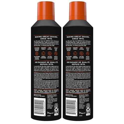 Edge Shaving Gel for Men, 9.5oz, 2 Pack Mens Shave Gel with Aloe, Mens Shaving Cream Sensitive Skin Shave Gel - Moisturizes, Protects, and Soothes