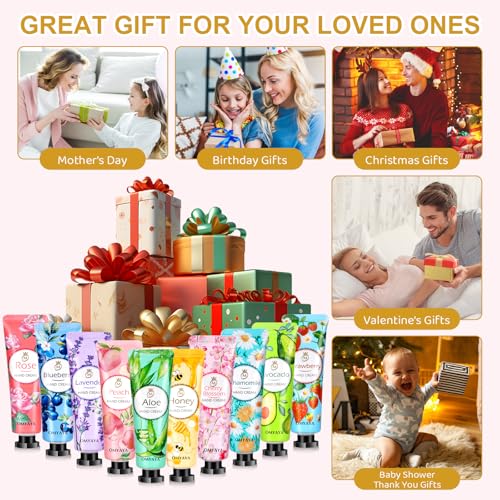 36 Pack Hand Cream Set, Hand Lotion Travel Size, Mothers Day Gifts for Mom, Teacher Appreciation Gifts, Bulk Gifts For Women Coworker, Bulk hand Cream, Mini Hand Cream, Nurse Gifts, Bridesmaid Gifts