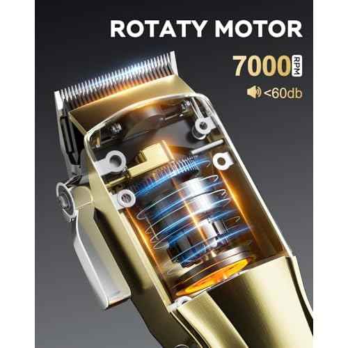 Hair Clippers for Men Professional Cordless & Corded - Barber Clippers Rechargeable for Hair Cutting, Beard and Body Grooming Kit for Household