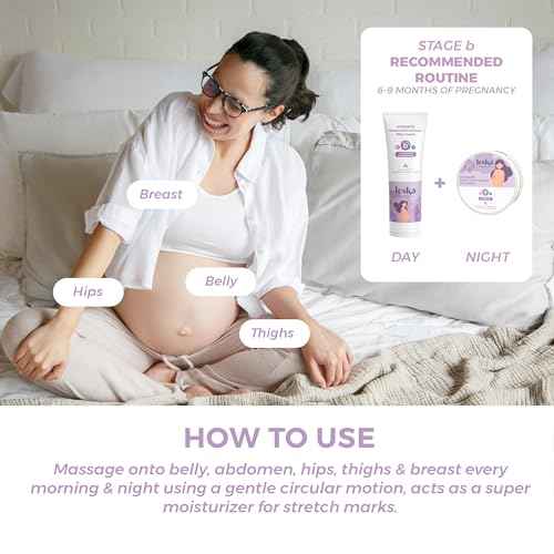 Leska Maternity Cream 2-Pack | STAGE B: HYDRATE Stretch Mark Defense Belly Cream & Butter (Pregnancy Months 6-9) | Part of a Complete 3 Part Pregnancy Skin Care System (4-4.93oz)