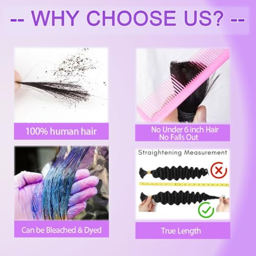 Human Braiding Hair 150g 22 Inch Deep Wave Bulk Human Hair for Braiding Boho Braids 100% Unprocessed Brazilian Virgin Human Hair Extensions No Weft 3 Bundle/Pack Dark Brown