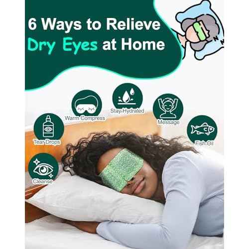 16 Packs Steam Eye Masks for Dry Eyes, Self Heating Warm Compress for Eyes Fatigue & Puffiness Relief, Disposable Heated Eye Mask Travel Essentials, Spa Relaxation Set for Women Christmas, Unscented