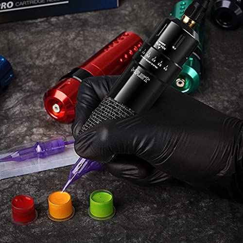Mast Tattoo Flip Corded & Cordless Tattoo Gun Kit Rotary Tattoo Machine with 6 Strokes 2.6-4.0mm 2 Batteries 20 Needles Complete Tattoo Supplies for Beginner Home Practice & Artists