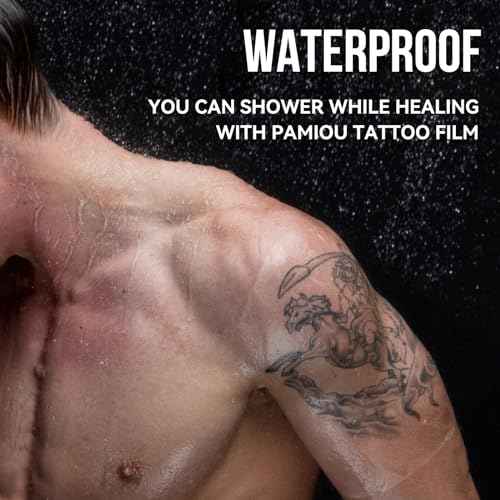 Tattoo Aftercare Second Skin Tattoo Cover Up Patch - 6 Inches x 2 Yards Tattoo Wrap, Breathable, Waterproof, Transparent, Latex-Free Film, Protective Tape for Skin Recovery