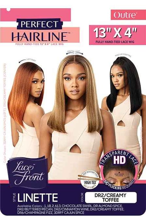 Outre Lace Wigs Lacefront perfect Hairline 13X4 Fully Hand Tied Lace Wig LINETTE (1)
