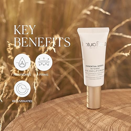 Natura Biss? Essential Shock Intense Eye & Lip Cream, Nourishing Eye & Lip Treatment, Firms, Rejuvenates & Revitalizes, For All Skin Types, 0.5 Oz