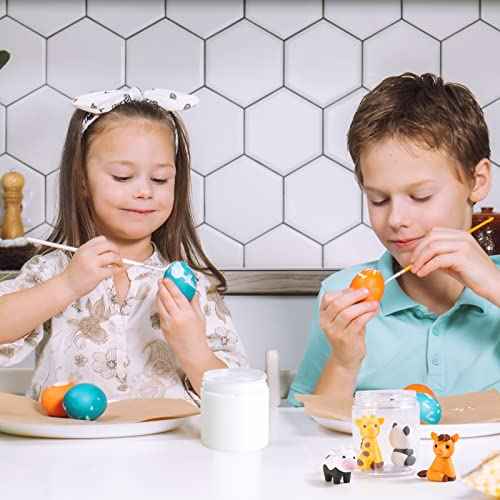 50 Pack 4 OZ Plastic Jars Round Clear Cosmetic Container with Black Lids, Eternal Moment Slime Jars for Lotion, Cream, Ointments, Makeup, Eye shadow, Rhinestone, Samples, Pot, Travel Storage