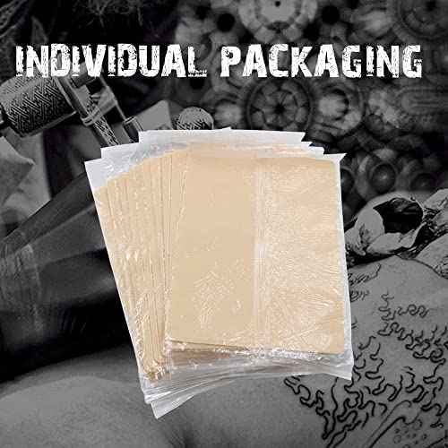 10 Pcs Blank Tattoo Skin Practice, Fake Skin Double Sides 8x6in Tattooing Microblading Eyebrow Practice Skin Kit Tattoo Supplies for Tattoo Beginners and Experienced Tattoo Artists(10pcs)
