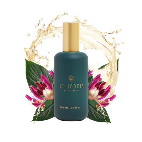 HELICONIA Face Toner – Lightweight Facial Mist with Mango, Honeysuckle & Lotus Flower | Hydrating | Calming & Antioxidant | for All Skin Types | Tropical Skincare | 100 ml