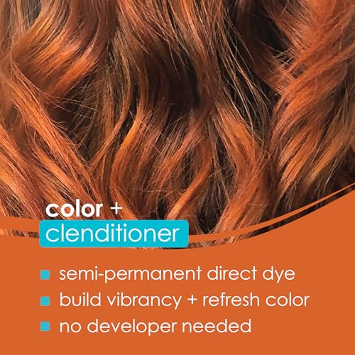 Keracolor Color + Clenditioner 3-in-1 Color-Depositing Conditioner, Gently Cleanses & Conditions, Semi-Permanent Hair Color, 23 Shades, 12 Fl Oz