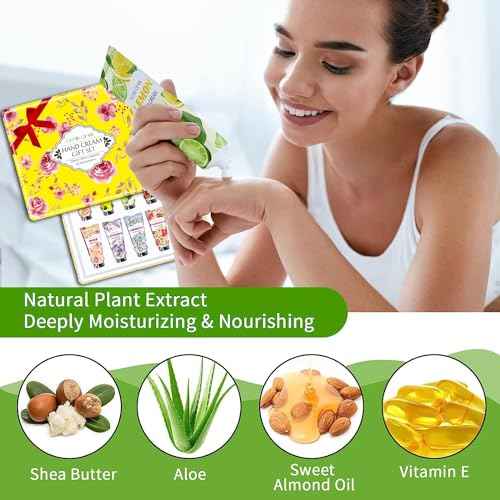 10 Pack Hand Cream Gift Set,Stocking Stuffers for Teen Girls,Women,Christmas Gifts for Coworker,Teacher Gifts for Women,Thank You Gifts,Natural Fragrance Travel Size Lotion Hand Cream for Dry Hands