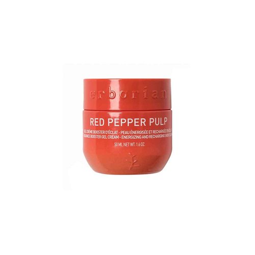 Erborian Red Pepper Pulp Hydrating & Energizing Gel - Facial Moisturizer for Brightened, Refreshed & Plumped Skin - Radiance Boosting Moisturizing Cream - Korean Skin Therapy – 1.7 oz
