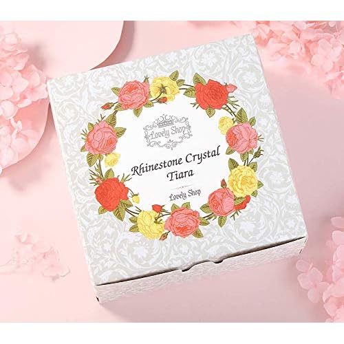 Lovelyshop Girls Heart Rhinestone Tiara Crown for Wedding Prom Birthday Prinecess Party