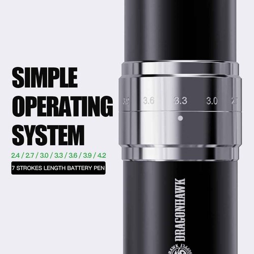 Dragonhawk Tattoo Supply Tattoo Pen Machine, Wireless Rotary Tattoo Gun for Beginners & Pro Artists